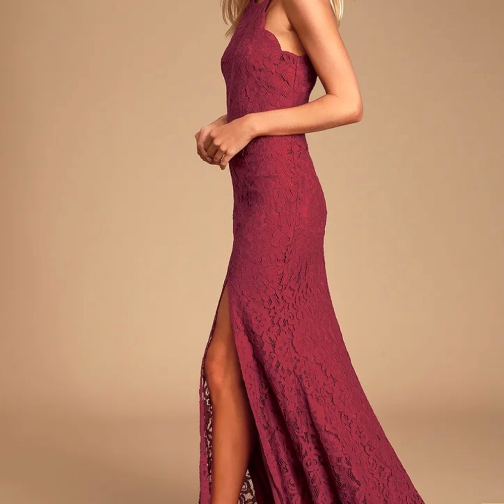 Lulus wine color dress